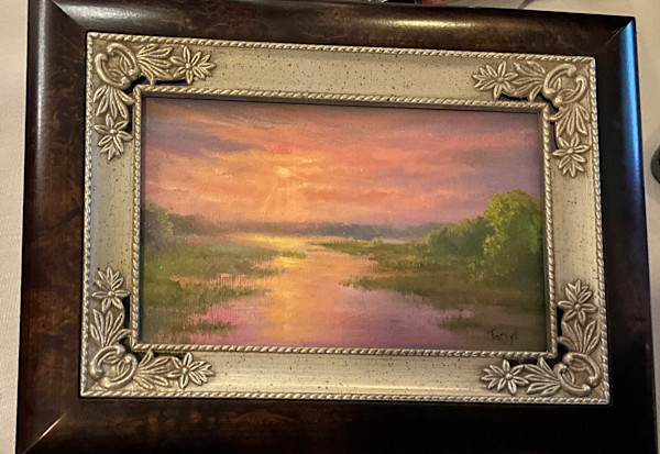 Sunsetting over Marsh, music box by Tarryl Gabel