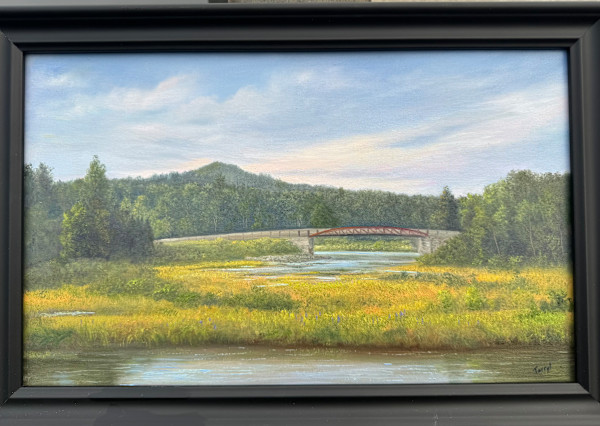 Walking Bridge- Old Forge by Tarryl Gabel