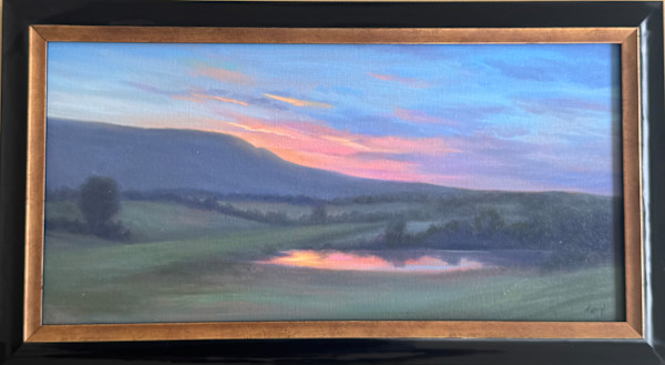 Pink sunrise over Blue Mountain by Tarryl Gabel, Image 1.