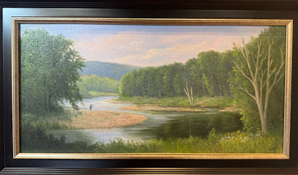 Angler on the Ausable by Tarryl Gabel, Image 1.