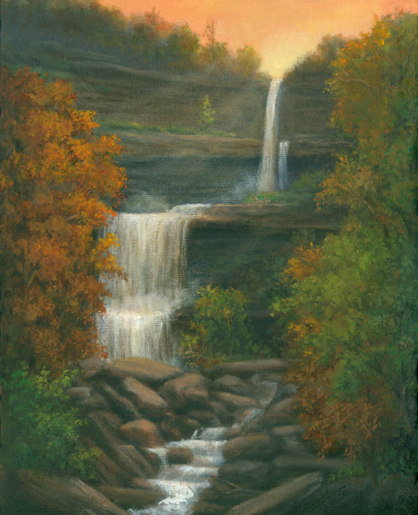 Kaaterskill Falls-Autumn by Tarryl Gabel