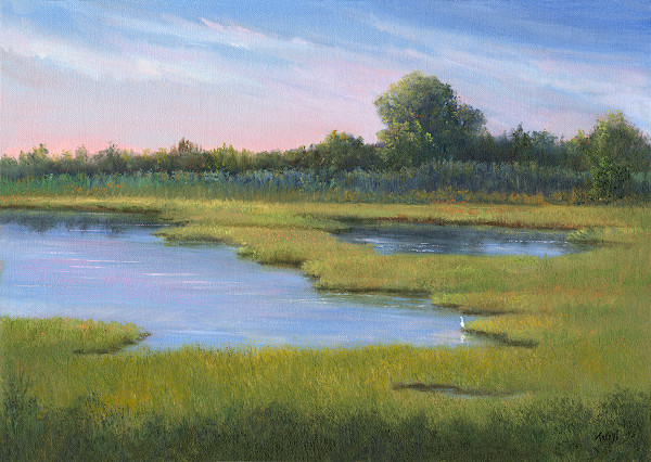 Egret's Gentle Dawn by Tarryl Gabel, Image 1.