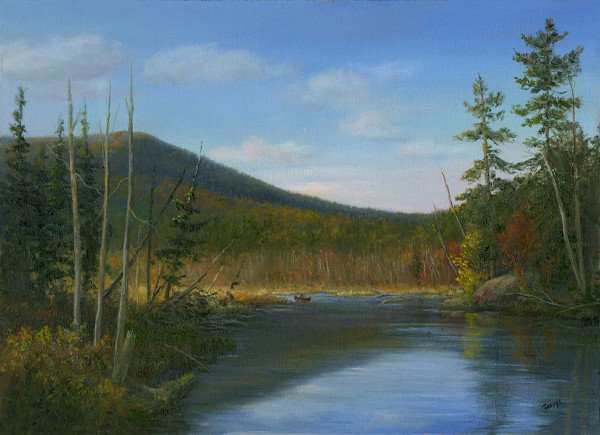 Paddling South Creek, ADKS by Tarryl Gabel