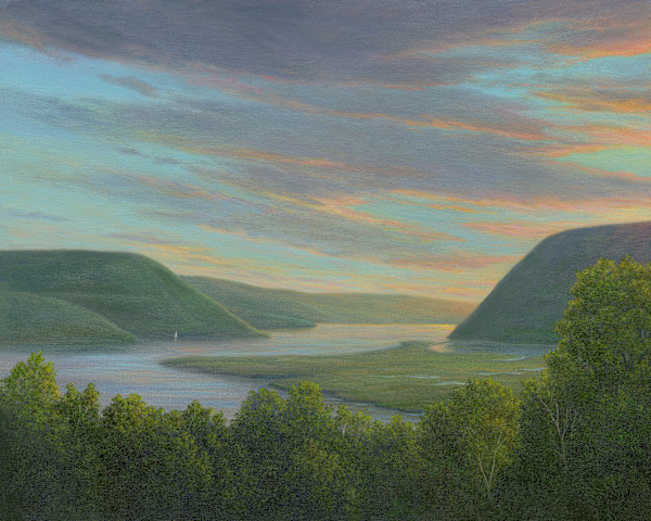 Sunset from Bear Mountain Overlook by Tarryl Gabel