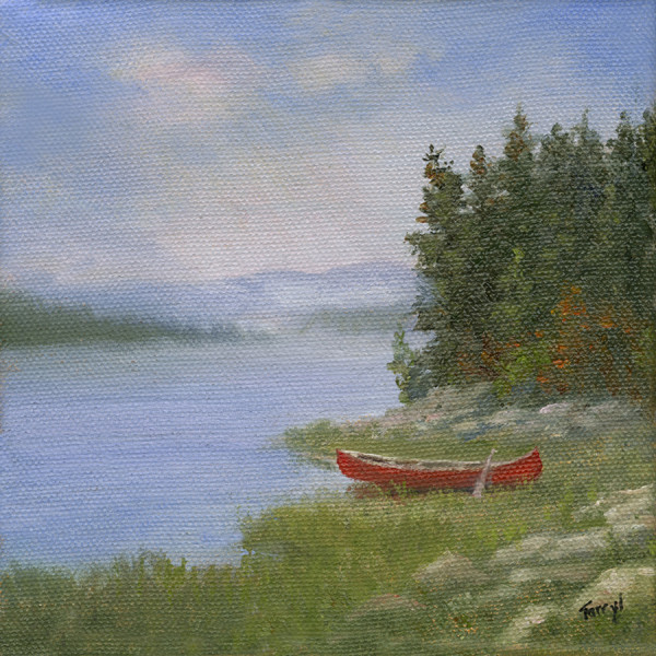 Red Canoe by Tarryl Gabel