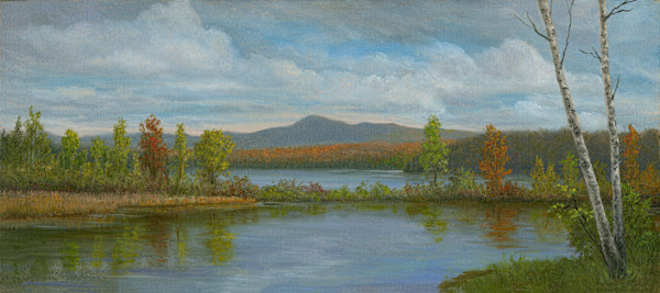 Autumn reflections over Gull Pond by Tarryl Gabel
