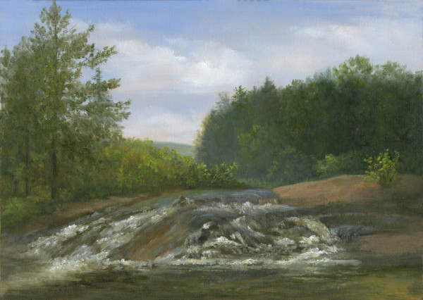 Bog River Falls 10 x 14 by Tarryl Gabel