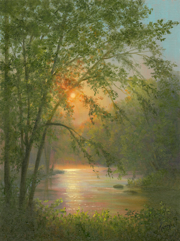 Morning light, Deer Creek by Tarryl Gabel