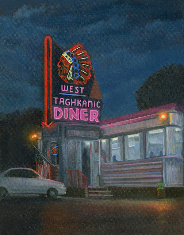 Quiet night,  West Taghkanic Diner by Tarryl Gabel