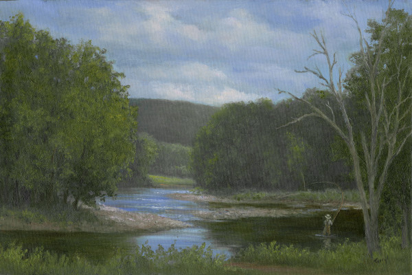 Fishing along the bend by Tarryl Gabel