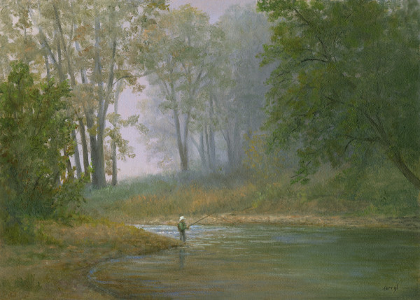 Fly Fishing on a misty morning
