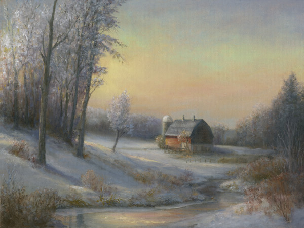 Frosted Morning on the Farm by Tarryl Gabel