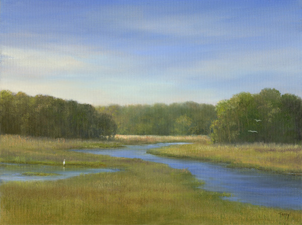Winding Marsh, Herring River by Tarryl Gabel