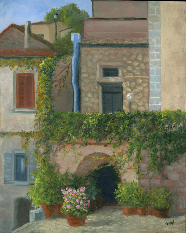 Ivy colored villa in Morcone, Italy by Tarryl Gabel, Image 1.