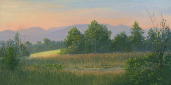 Sunrise over the Catskills, from Olana by Tarryl Gabel