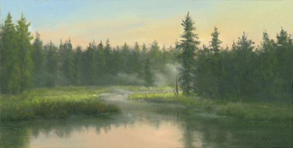 Mist rising-Adirondack Marsh by Tarryl Gabel