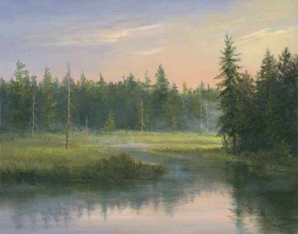 Misty Morning- Adirondack Marsh by Tarryl Gabel