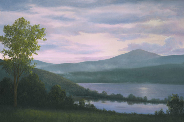 Misty Morning on the Hudson by Tarryl Gabel