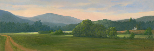 Mountains and fields, Finger Lakes by Tarryl Gabel