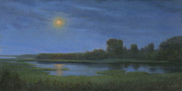 Moonlit Tidal Marsh by Tarryl Gabel