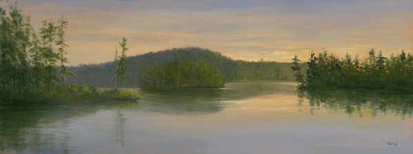 Sunrise over Osgood Pond, Adirondacks by Tarryl Gabel