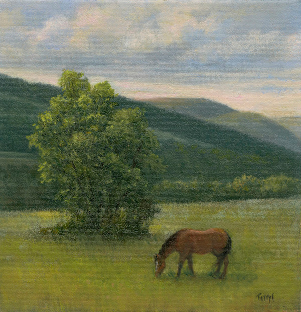 Horse Grazing by Tarryl Gabel