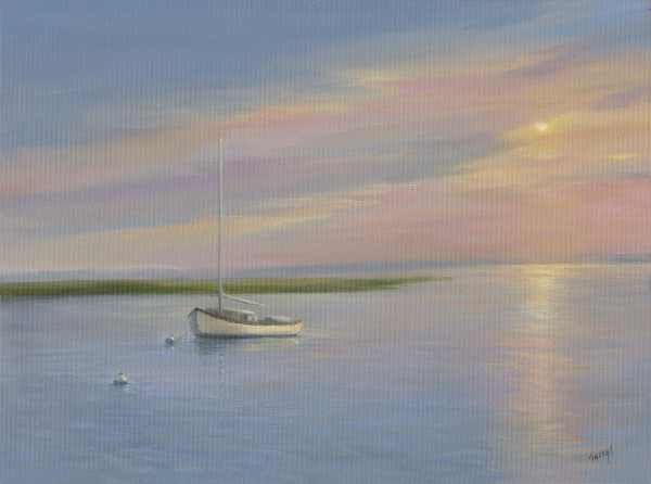 Sailboat in the Sunset by Tarryl Gabel