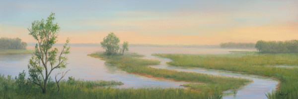 Peaceful Morning, salt marsh by Tarryl Gabel