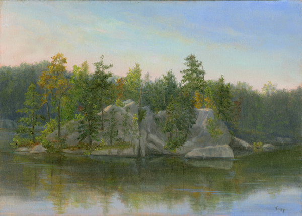 Sanctuary Pond, Early Autumn- John Burrows Slabsides by Tarryl Gabel