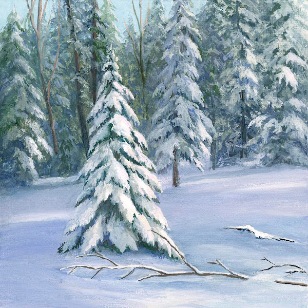 Snow laden trees by Tarryl Gabel, Image 1.