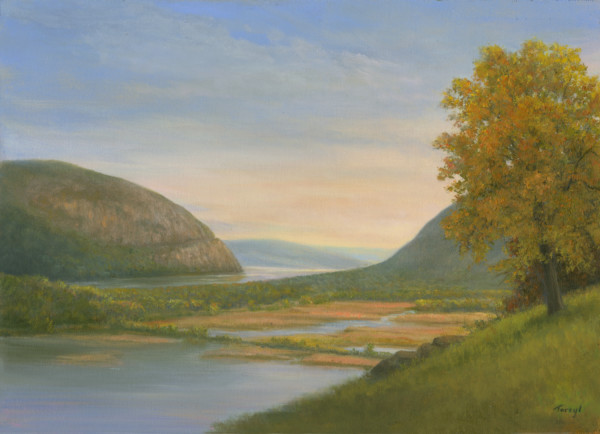 Overlooking Storm King and Constitution Marsh -View from St. Basils Academy by Tarryl Gabel