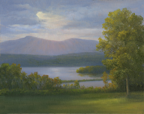 Sun breaking over Bard College on the Hudson by Tarryl Gabel