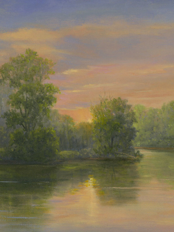 Sunrise over the pond by Tarryl Gabel