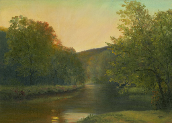 Sunset over Deer Creek by Tarryl Gabel