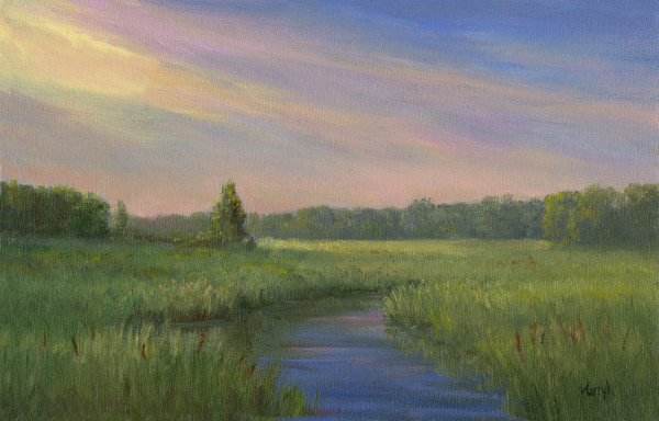 Sunset over French Creek by Tarryl Gabel