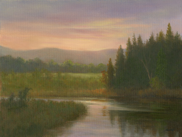 Sunset Adirondack Loj Rd by Tarryl Gabel