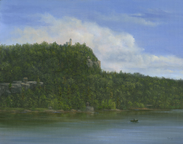 Mohonk Tower and Lake by Tarryl Gabel