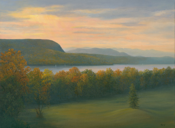 Vanderbilt Overlook- Autumn Vista by Tarryl Gabel