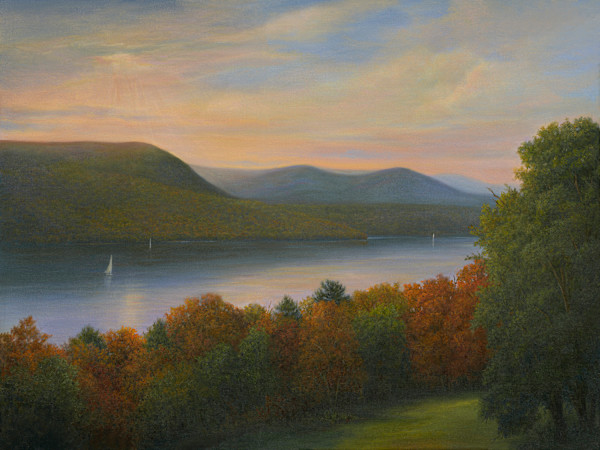 Vanderbilt Vista with Sailboats by Tarryl Gabel
