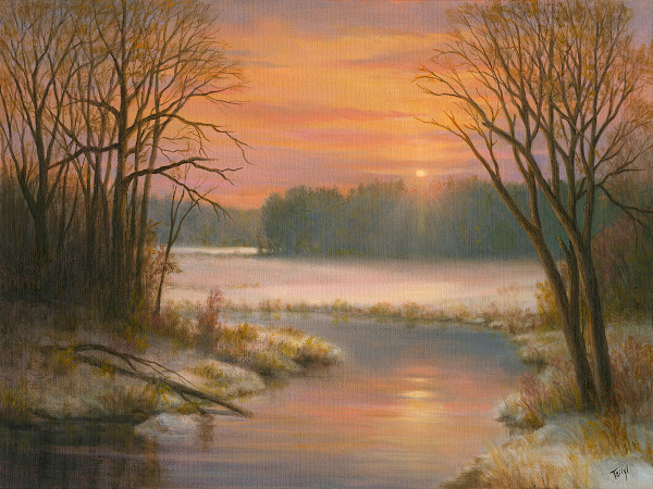 Warm Winter's Sunset by Tarryl Gabel