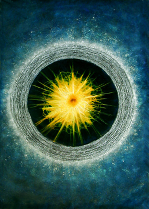 Cosmic Series #4 (Yellow Center) by Merrilyn Duzy