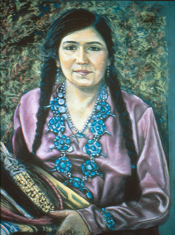 Linda Vallejo as Navajo Woman by Merrilyn Duzy
