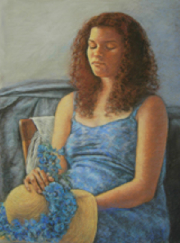 Woman in Blue by Merrilyn Duzy