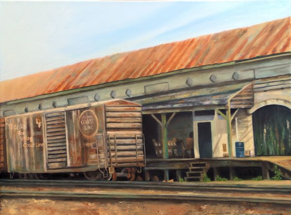 TALLAHASSEE FREIGHT STATION Circa 1979 by Brenda Francis