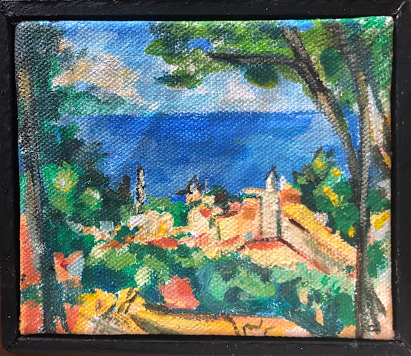 Master copy, L’Estaque by Cezanne