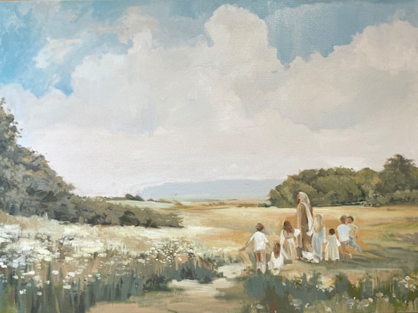 Christ Walks with the Children by Monica Dix