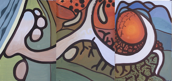 Murray River Tryptych by Steve Baird
