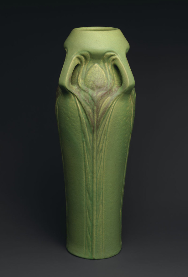 Green Vase by Artus Van Briggle