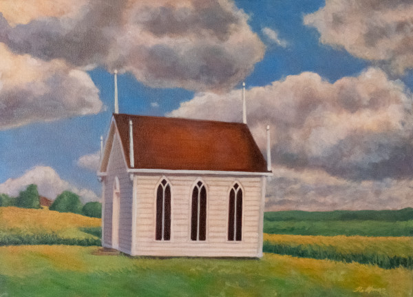 Acadian Church at Grand Pré by Janice L. Moore