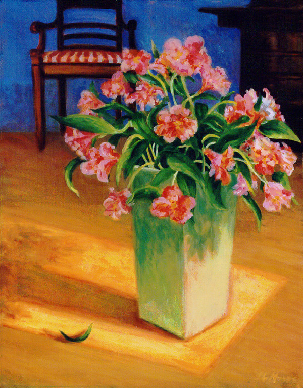 Flowers in Entry by Janice L. Moore